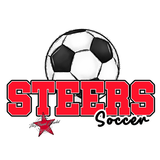 Steers Varsity Soccer-Bright Red