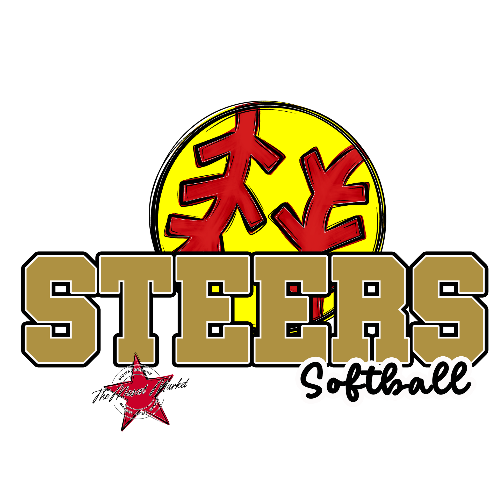 Steers Varsity Softball-Gold