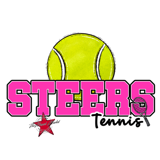 Steers Varsity Tennis-Pink