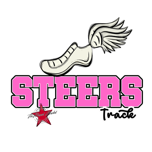 Steers Varsity Track-Baby Pink
