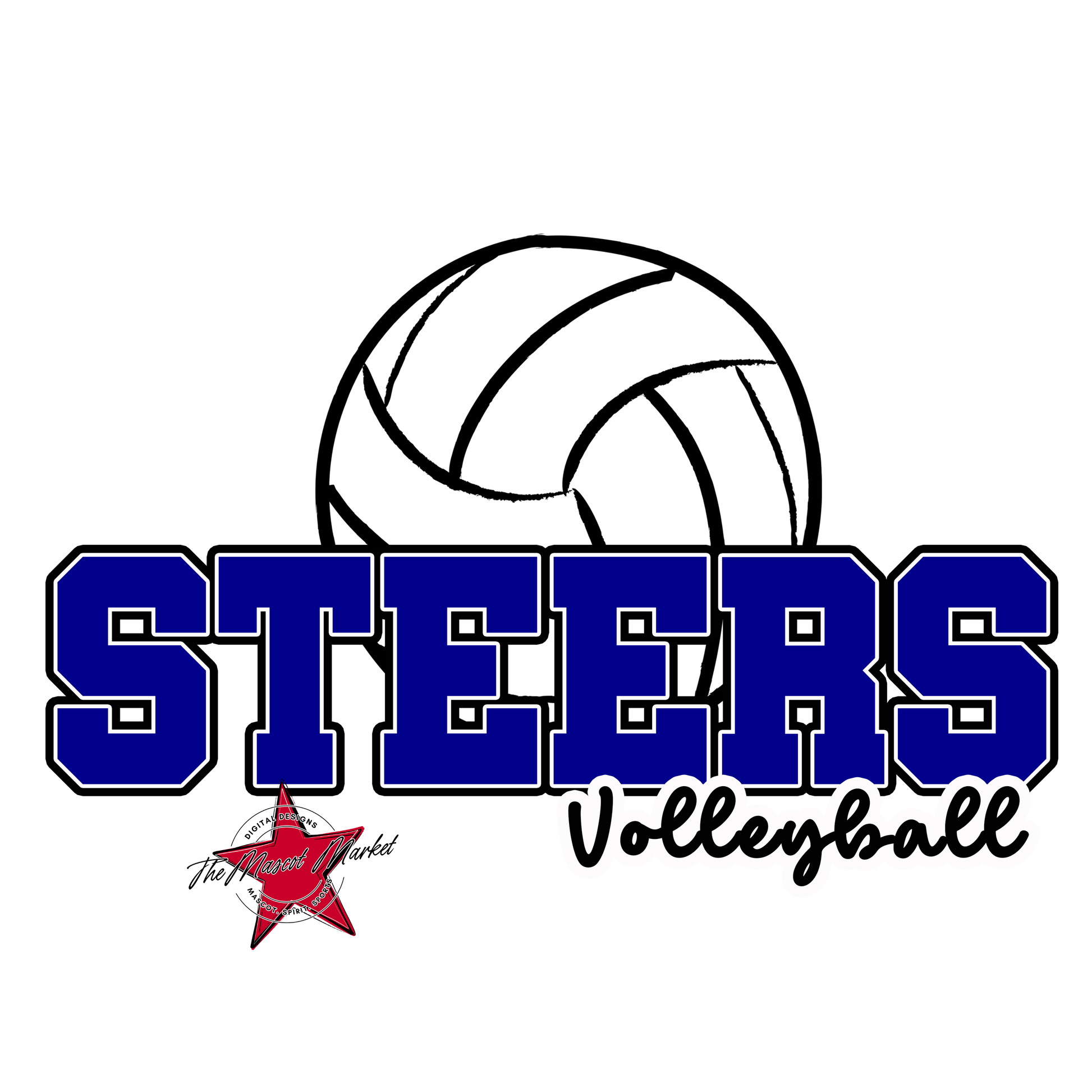 Steers Varsity Volleyball-Blue