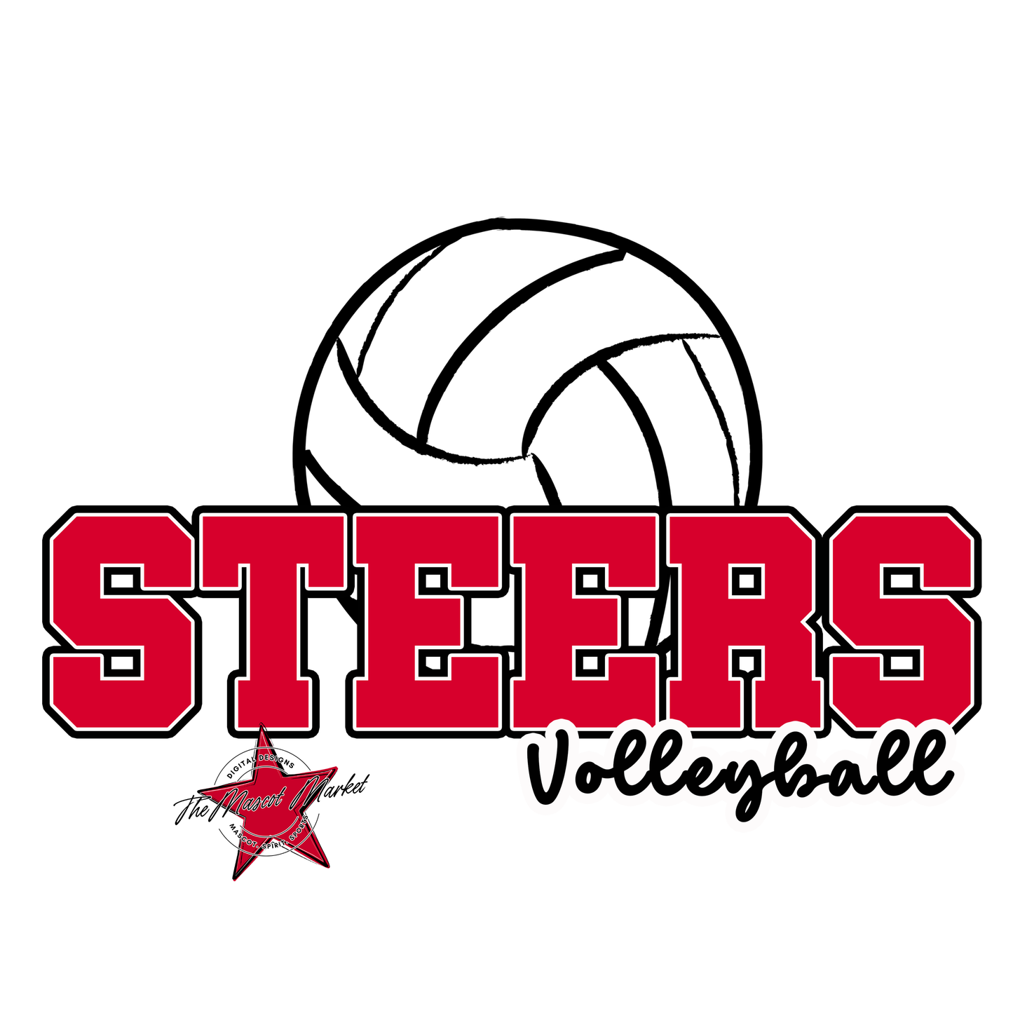 Steers Varsity Volleyball-Red