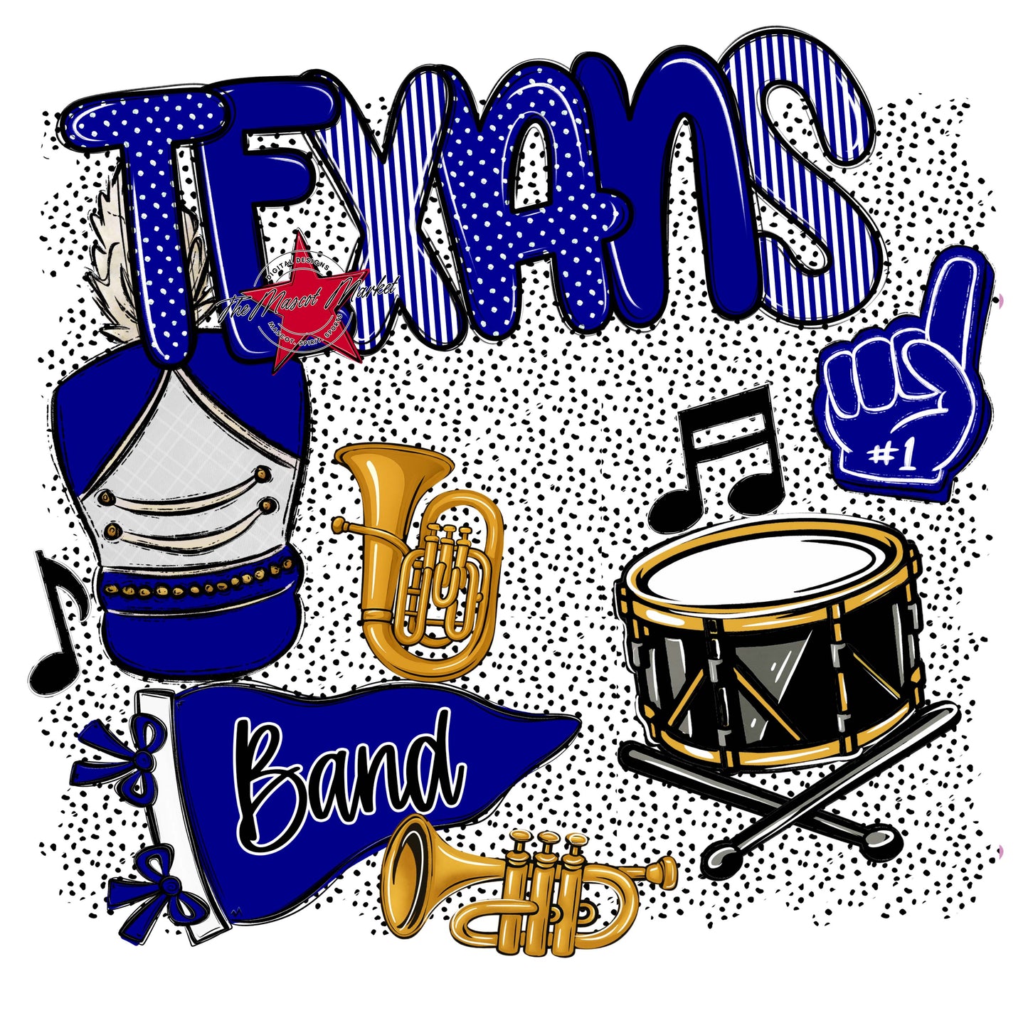 Texans Band Spirit-Blue