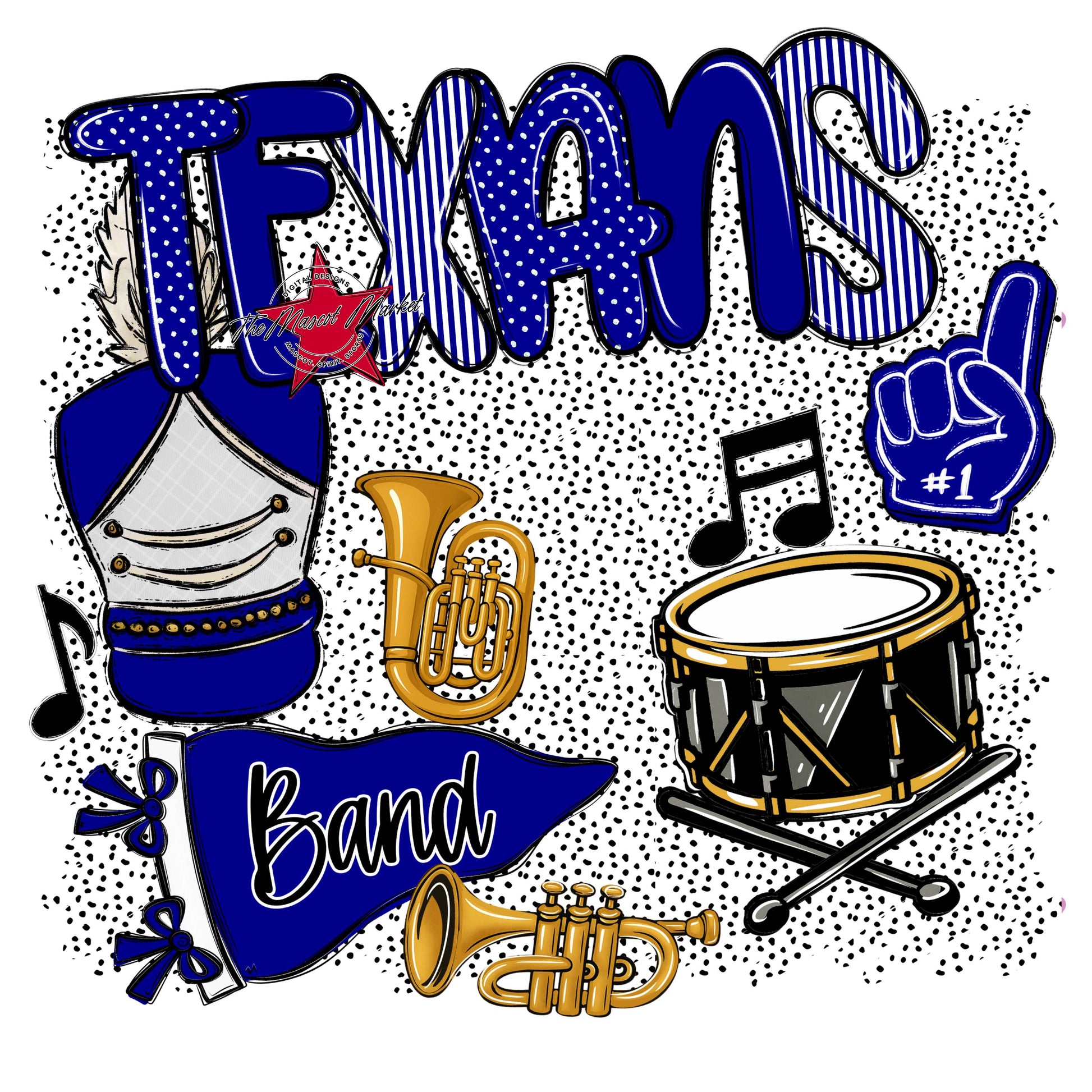 Texans Band Spirit-Blue