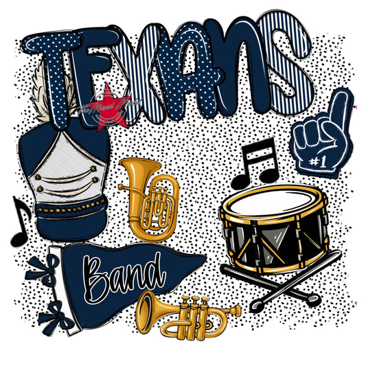 Texans Band Spirit-Navy