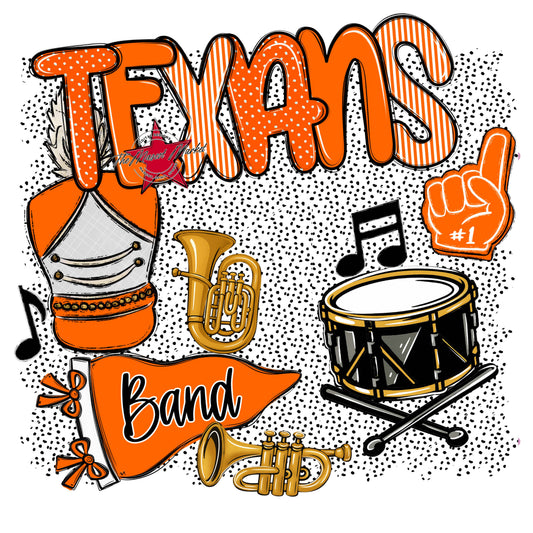Texans Band Spirit-Orange