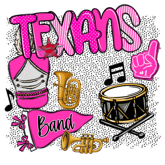 Texans Band Spirit-Pink