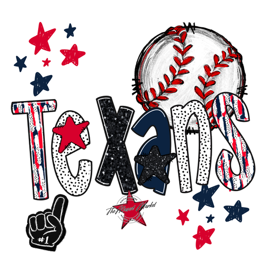 Texans Baseball Scrape-Navy-Red