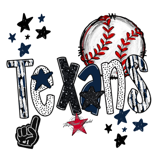 Texans Baseball Scrape-Navy