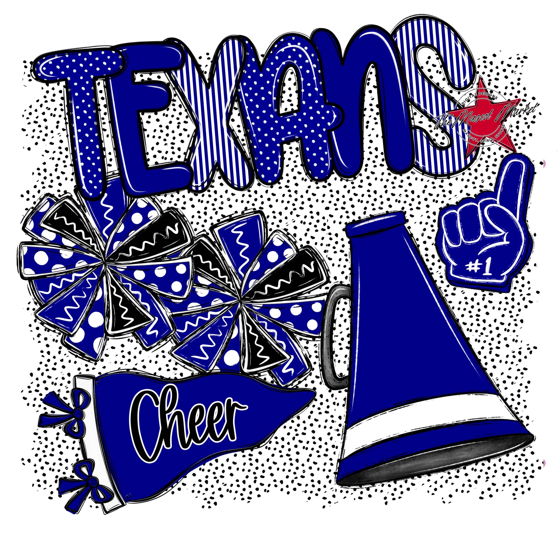 Texans Cheer Spirit-Blue