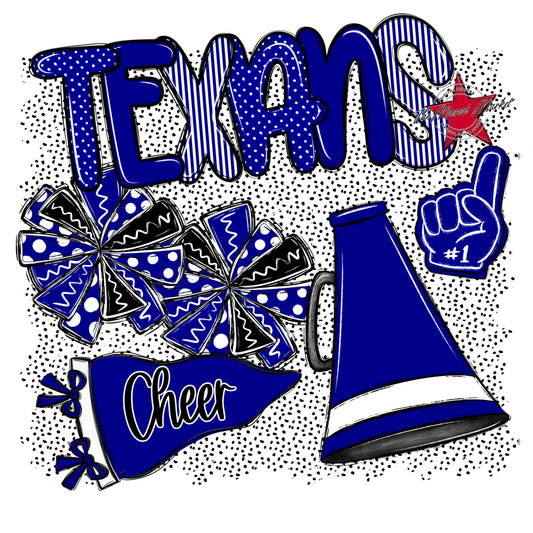 Texans Cheer Spirit-Blue