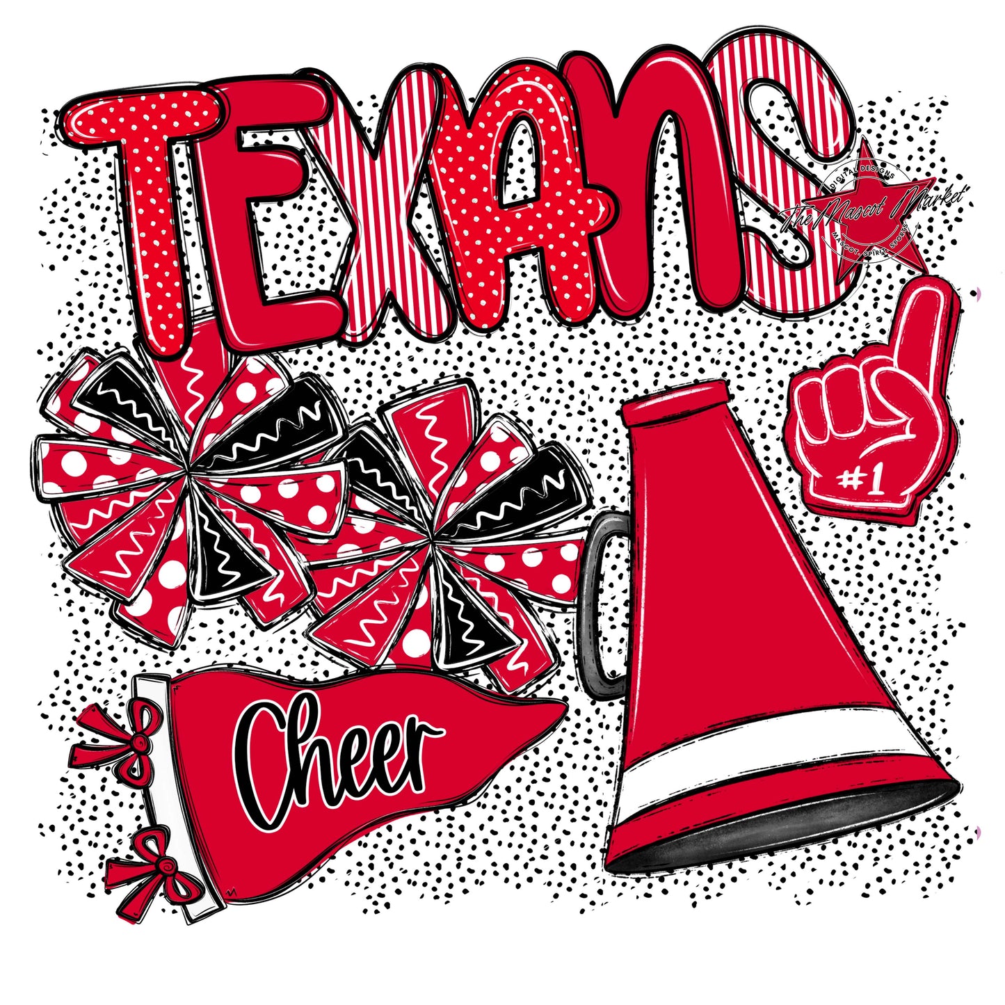 Texans Cheer Spirit-Red