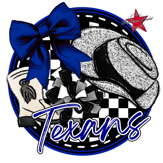 Texans Circle Drillteam Design-Blue