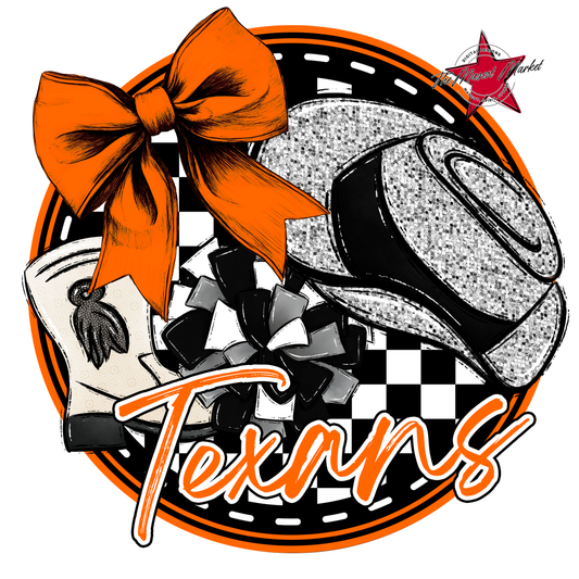 Texans Circle Drillteam Design-Orange