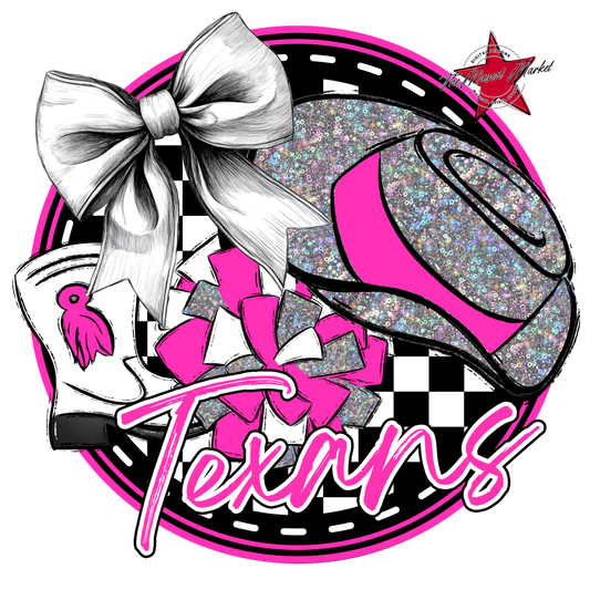 Texans Circle Drillteam Design-Pink