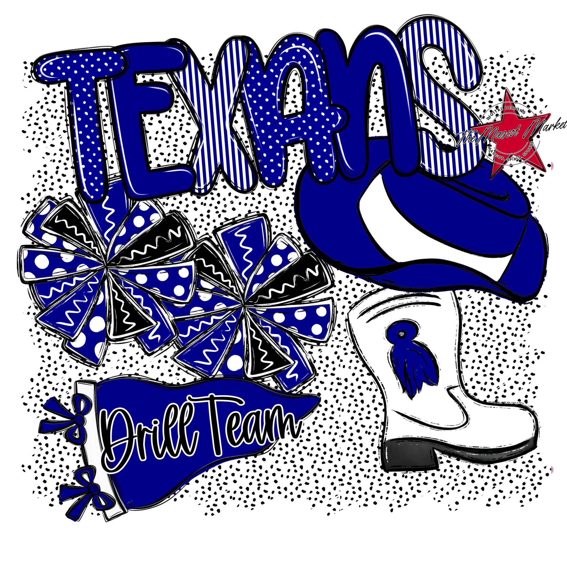 Texans Drillteam Spirit-Blue