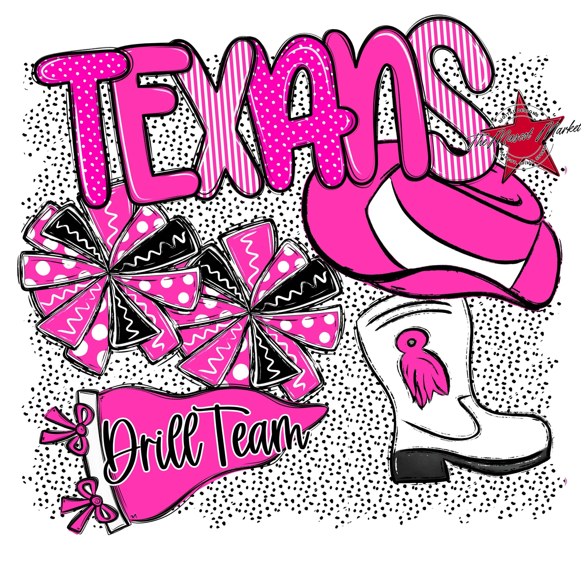 Texans Drillteam Spirit-Pink
