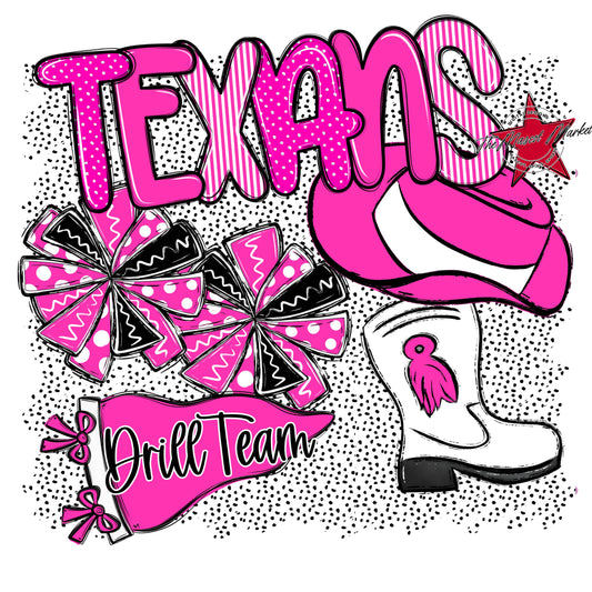 Texans Drillteam Spirit-Pink