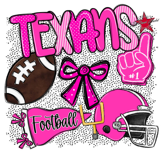 Texans Football Spirit-Pink