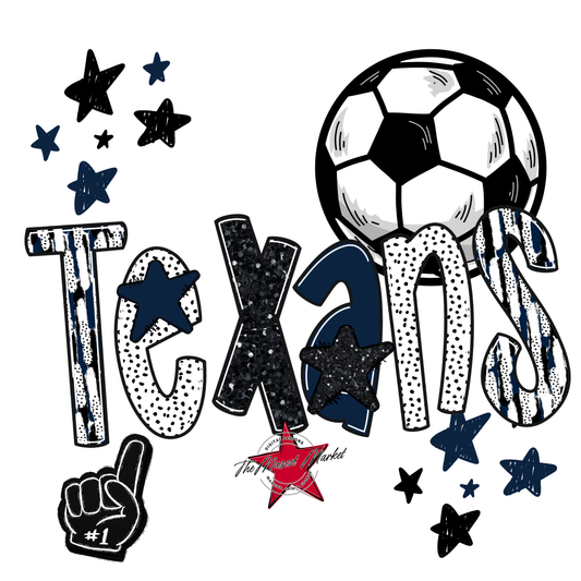 Texans Soccer Scrape-Navy