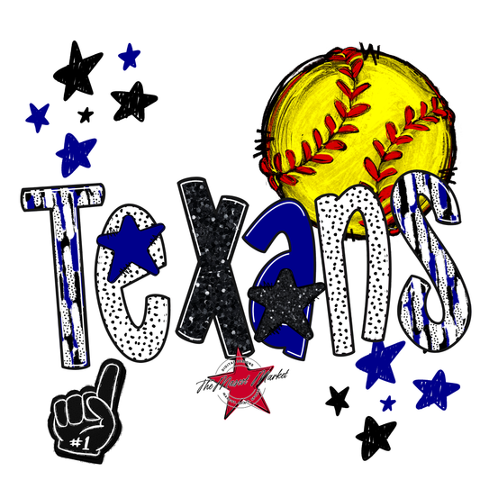 Texans Softball Scrape-Blue