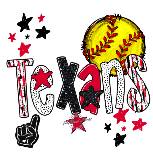 Texans Softball Scrape-Red