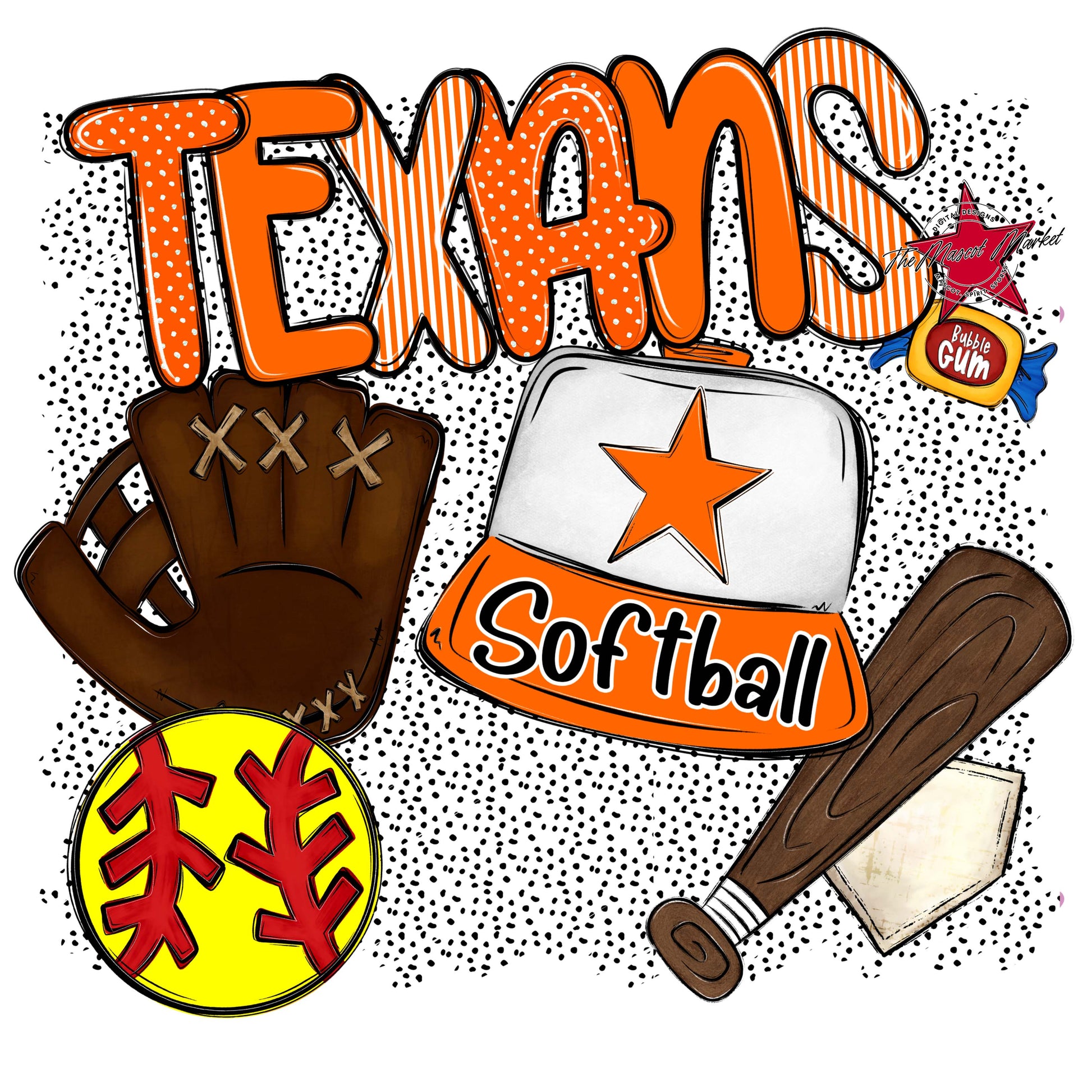 Texans Softball Spirit-Orange