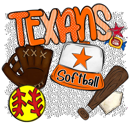 Texans Softball Spirit-Orange