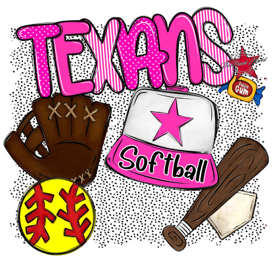 Texans Softball Spirit-Pink