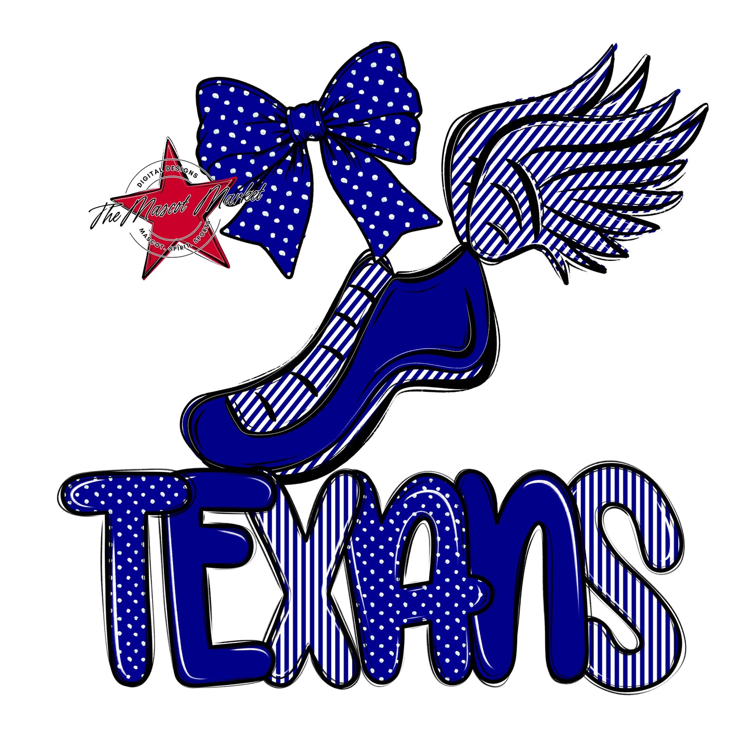 Texans Track Spirit Design-Blue