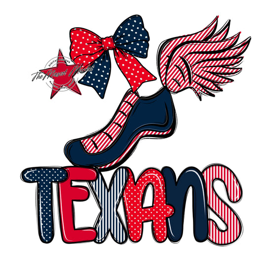 Texans Track Spirit Design-Navy & Red