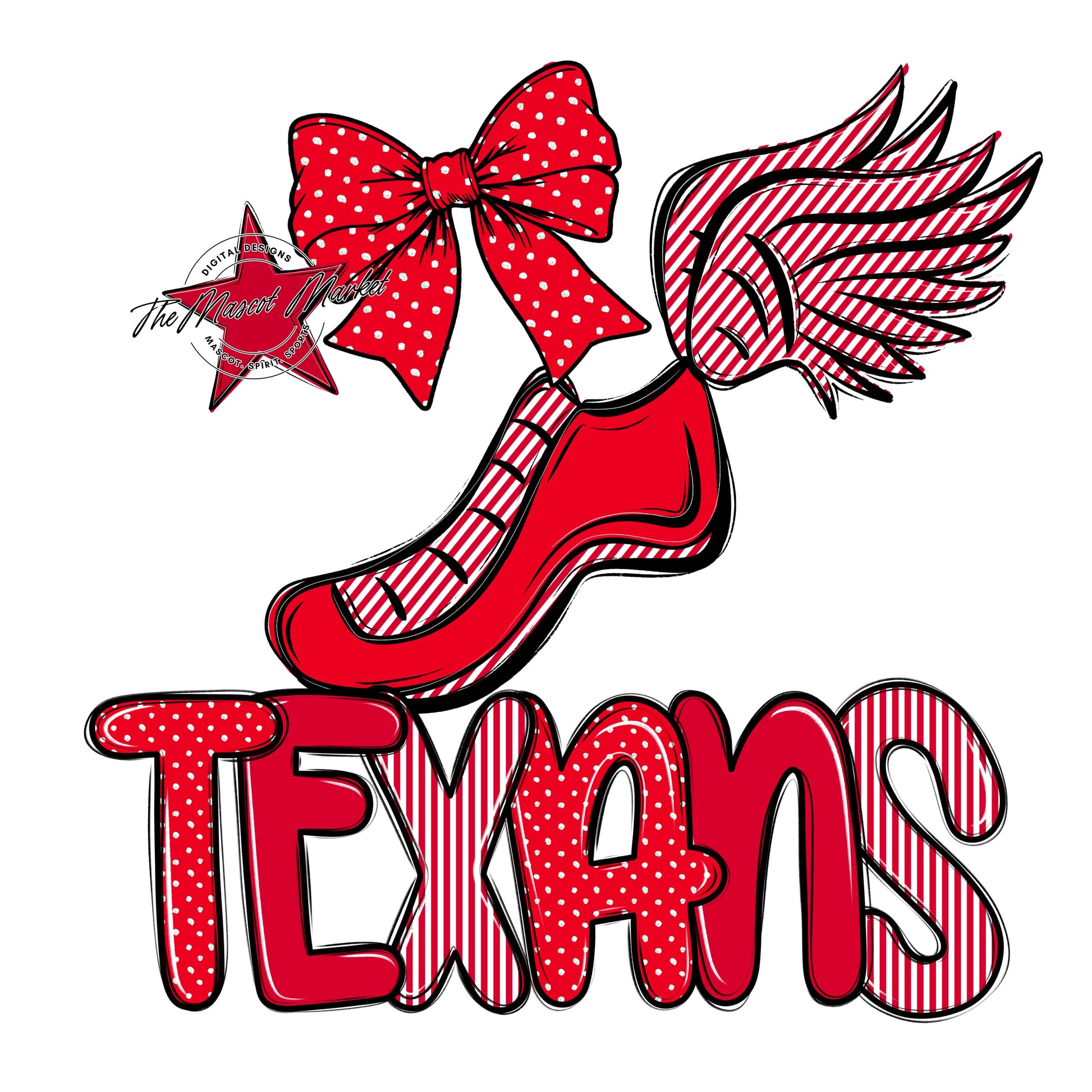 Texans Track Spirit Design-Red
