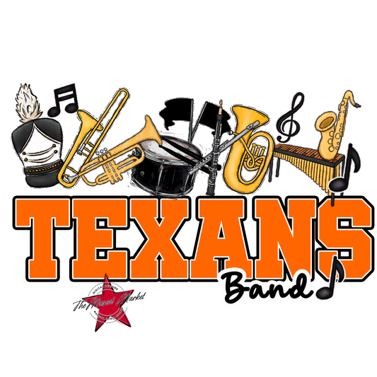 Texans Varsity Band-Orange
