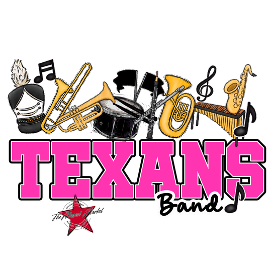 Texans Varsity Band-Pink