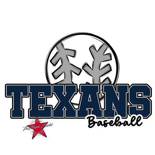 Texans Varsity Baseball-Navy