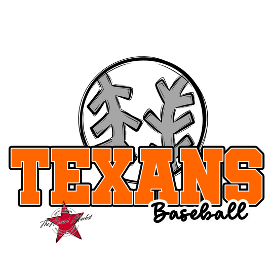 Texans Varsity Baseball-Orange