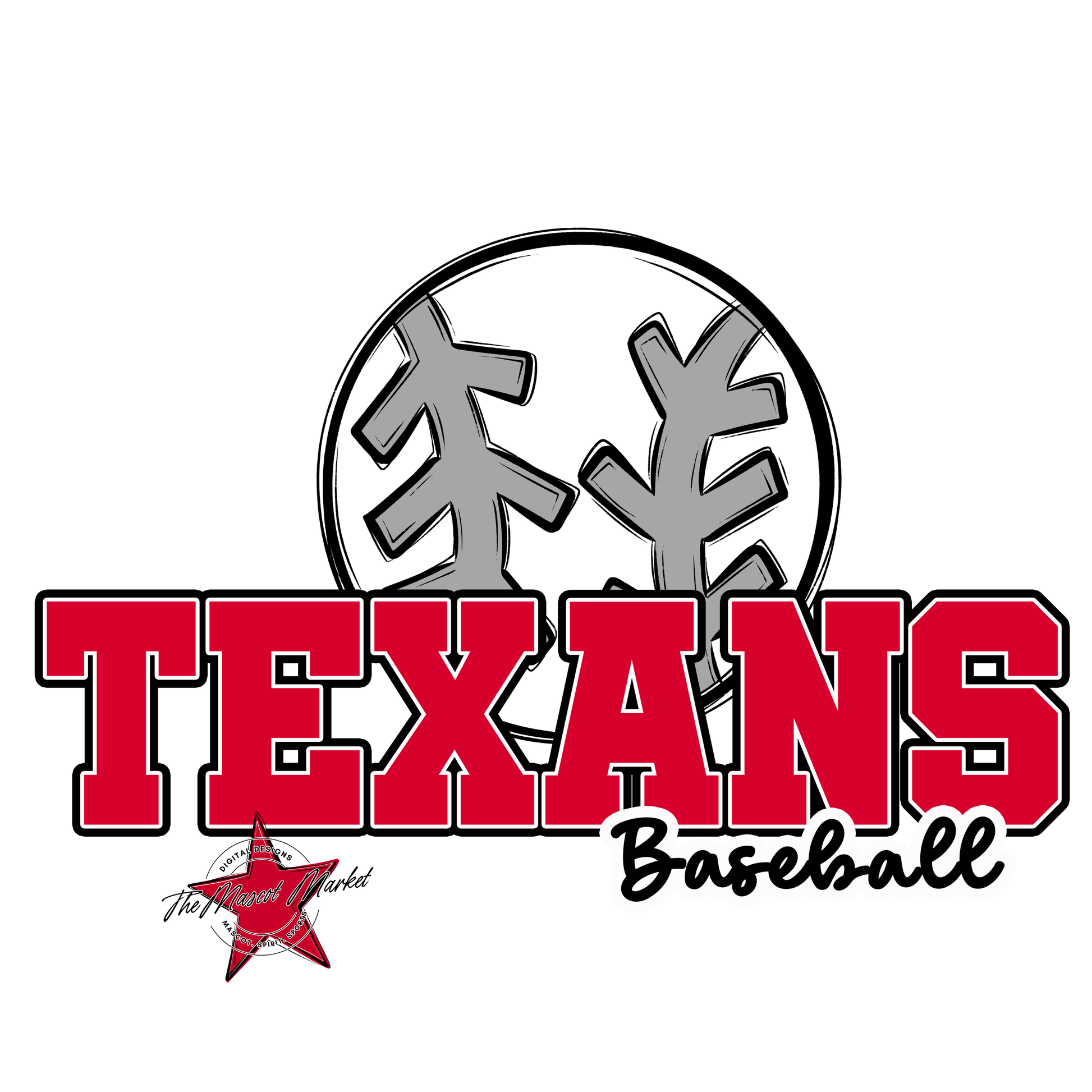 Texans Varsity Baseball-Red