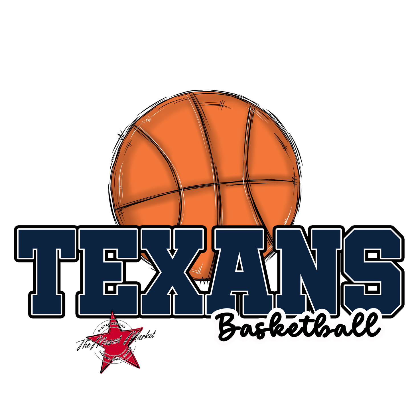 Texans Varsity Basketball-Navy