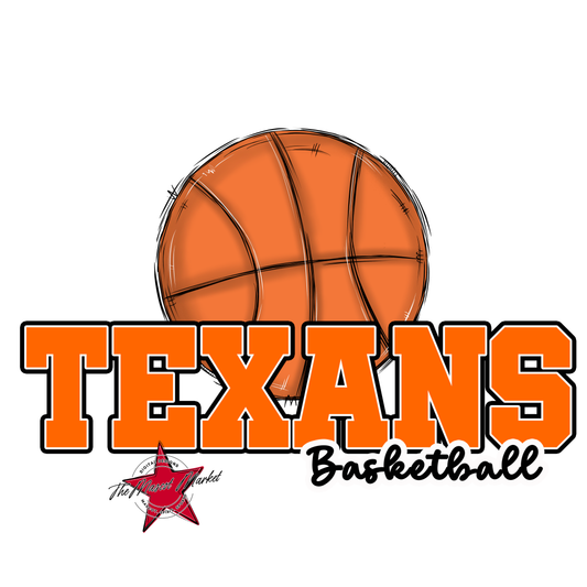 Texans Varsity Basketball-Orange