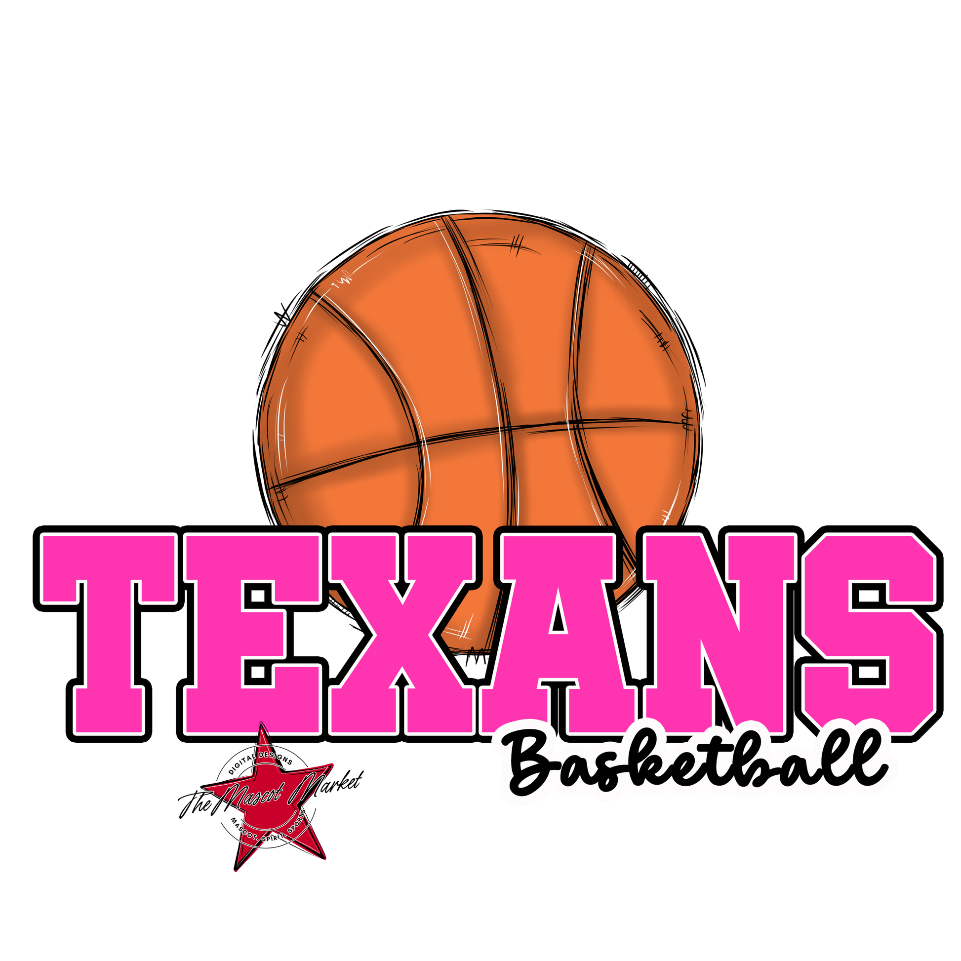 Texans Varsity Basketball-Pink