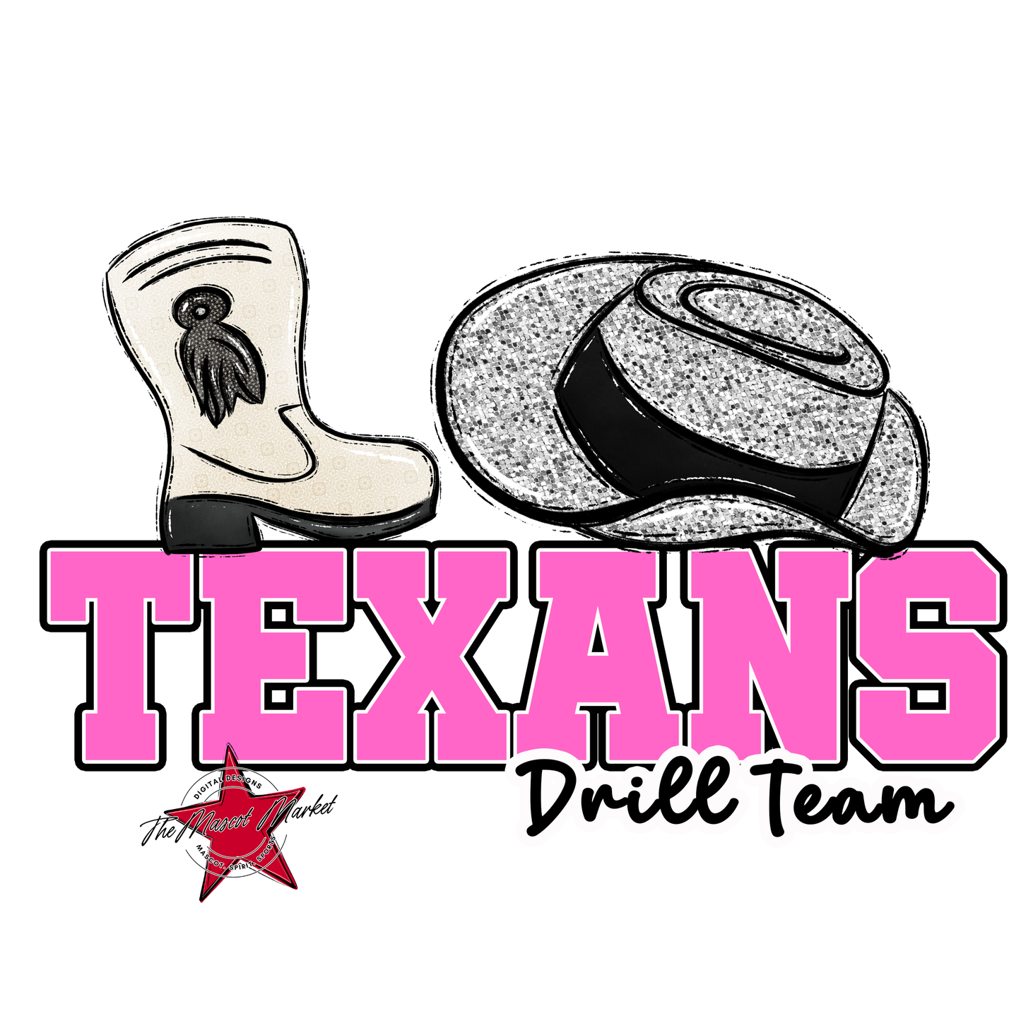 Texans Varsity Drillteam-Baby Pink