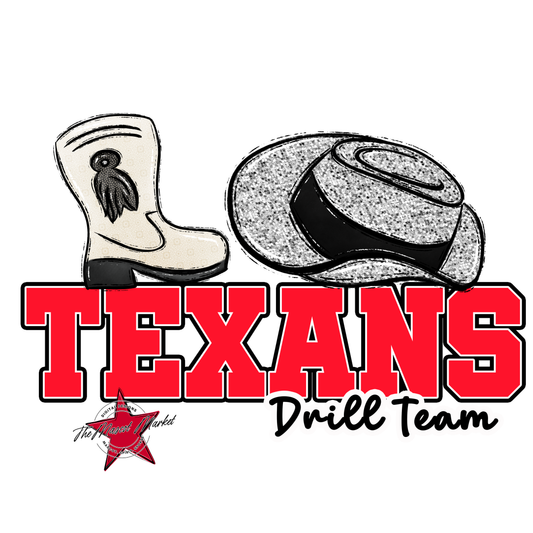 Texans Varsity Drillteam-Bright Red