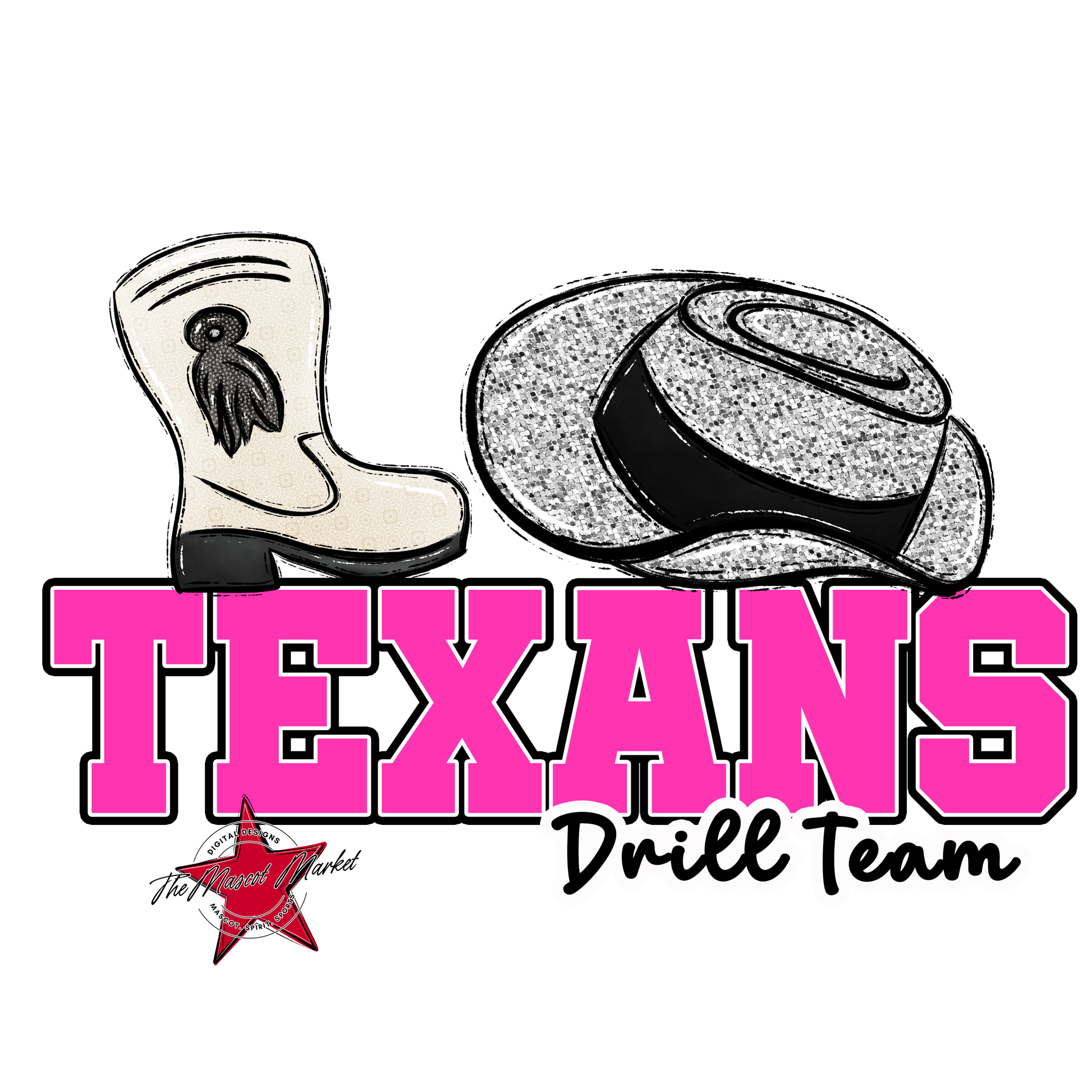 Texans Varsity Drillteam-Pink