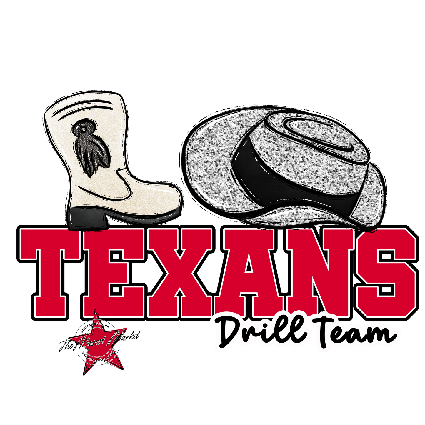 Texans Varsity Drillteam-Red