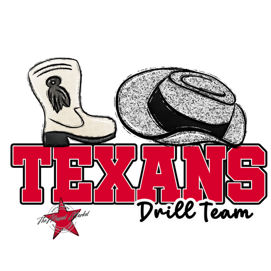Texans Varsity Drillteam-Red