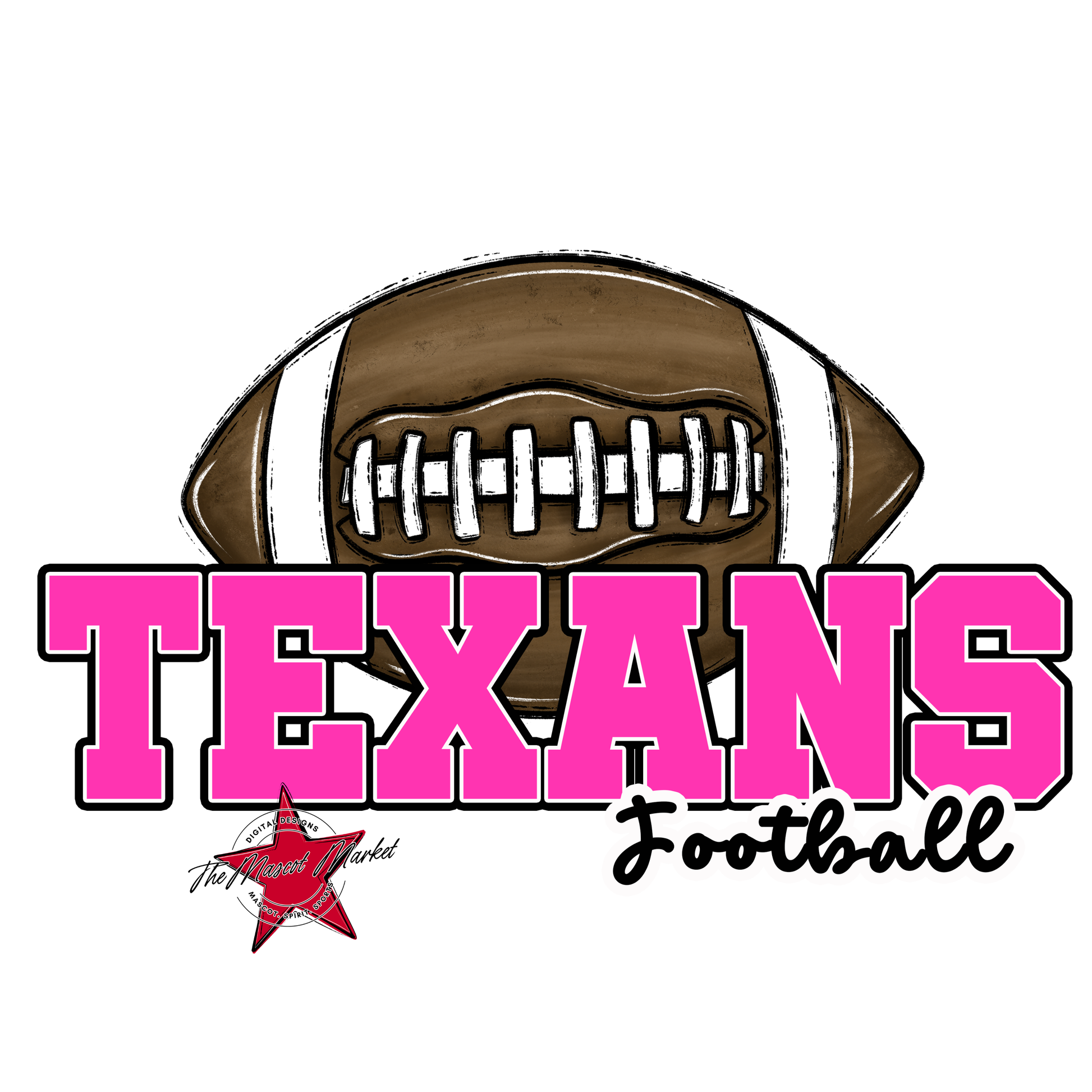 Texans Varsity Football-Pink