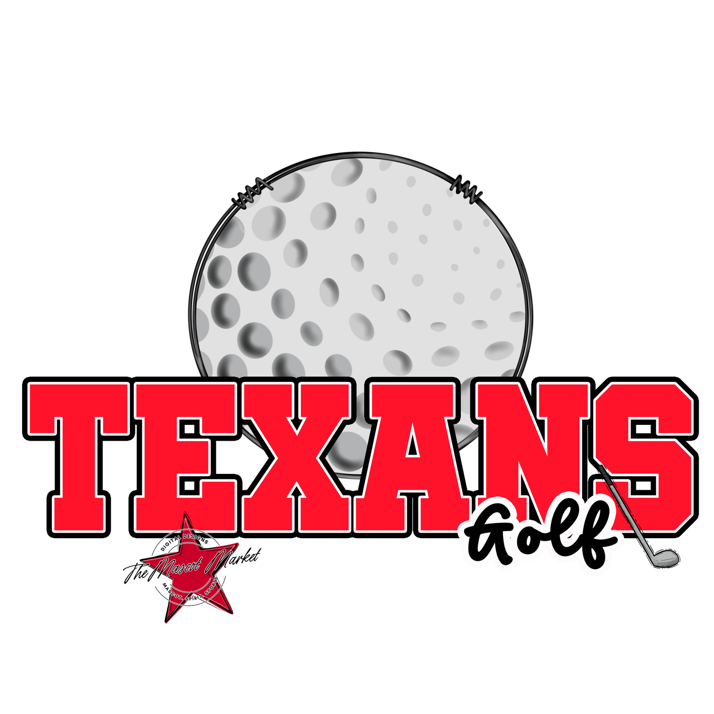 Texans Varsity Golf-Bright Red