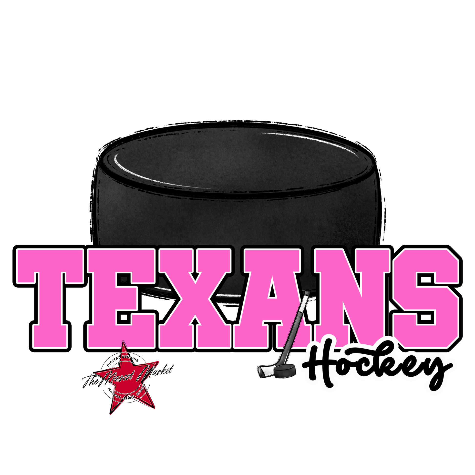 Texans Varsity Hockey-Baby Pink