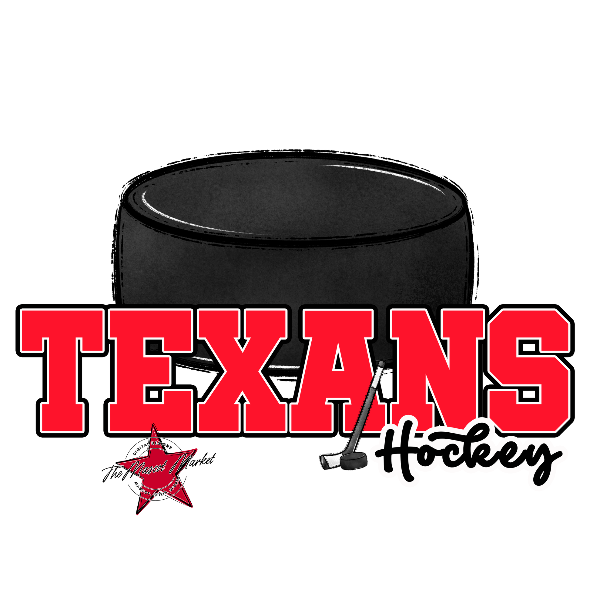 Texans Varsity Hockey-Bright Red