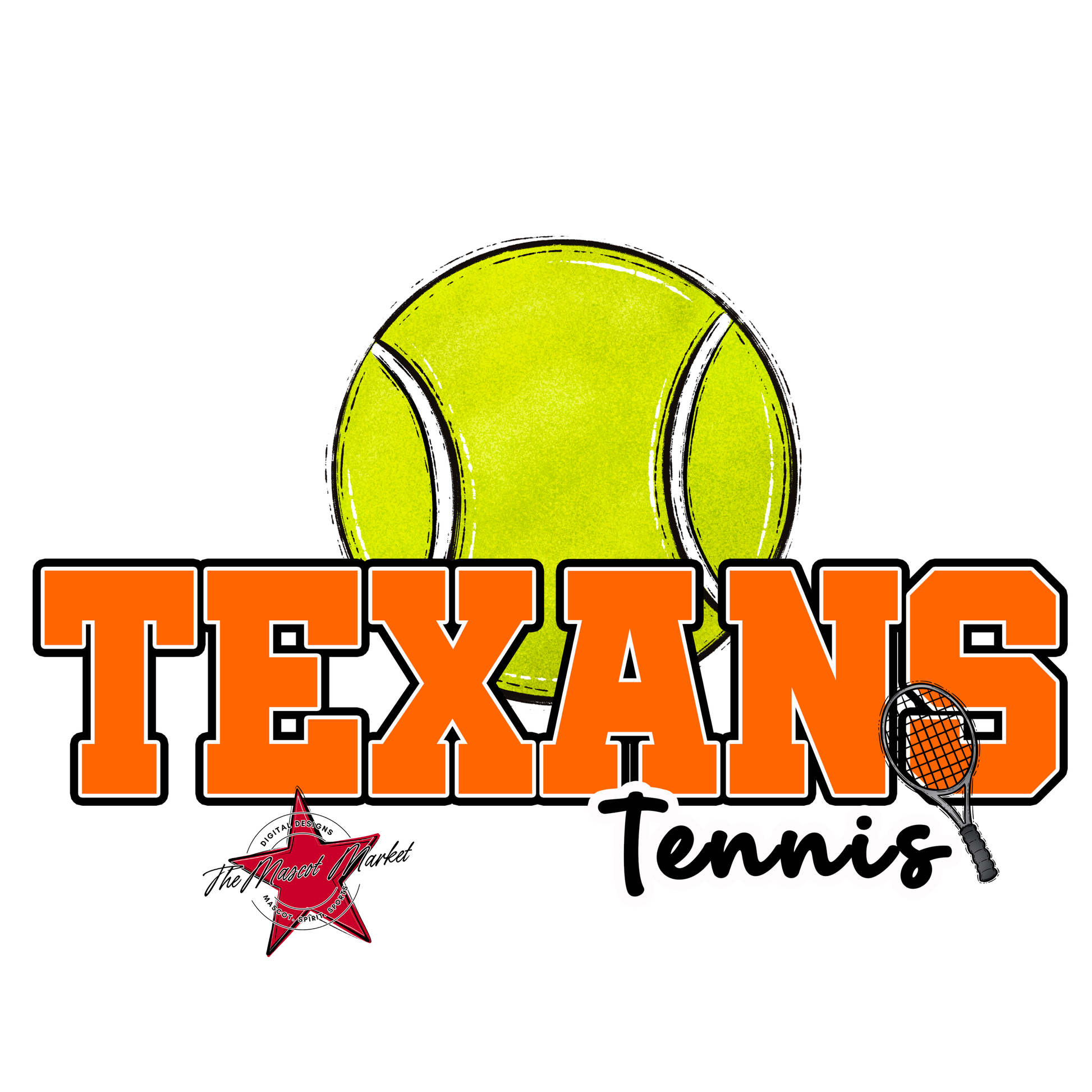 Texans Varsity Tennis-Orange
